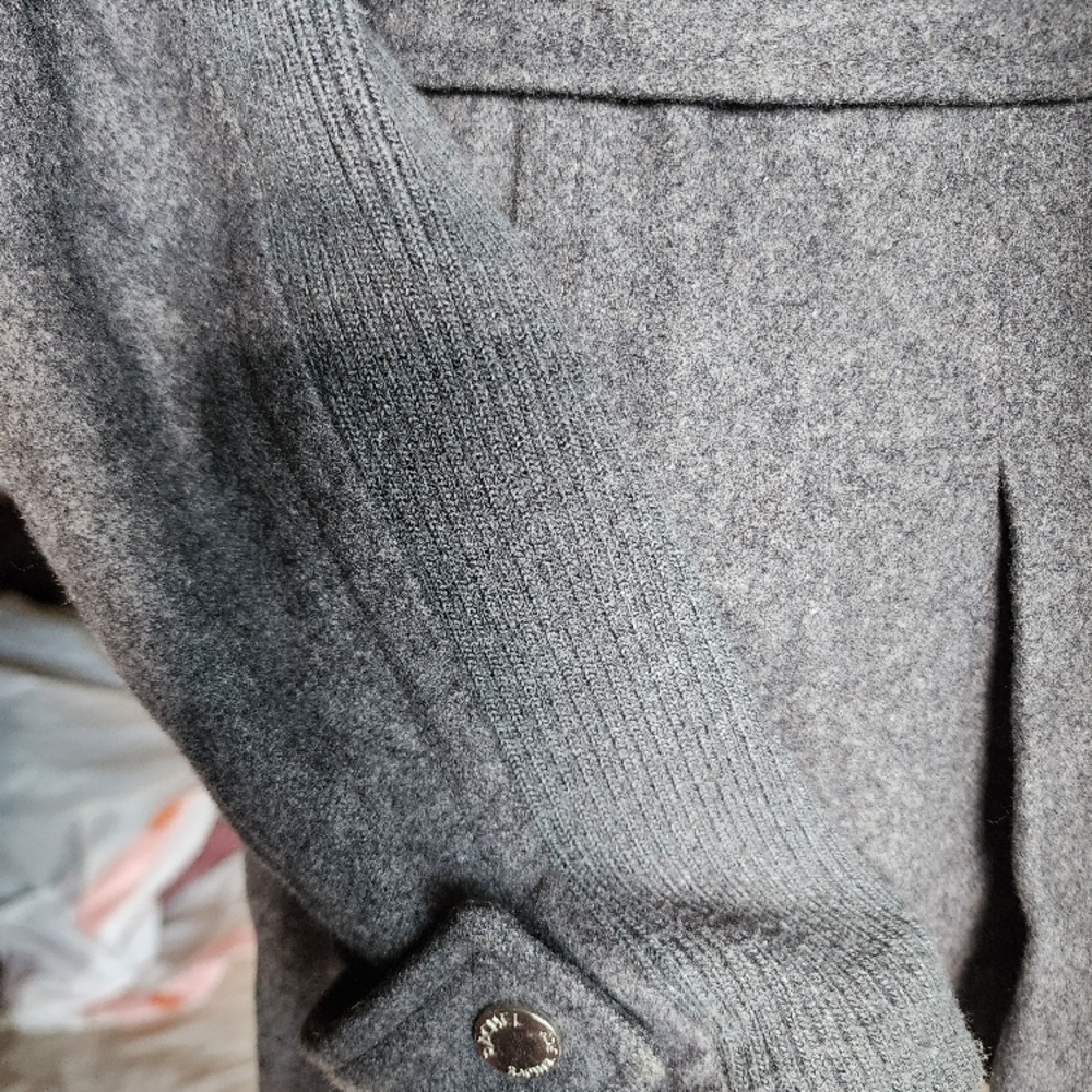 Gray Belted Coat - image 5